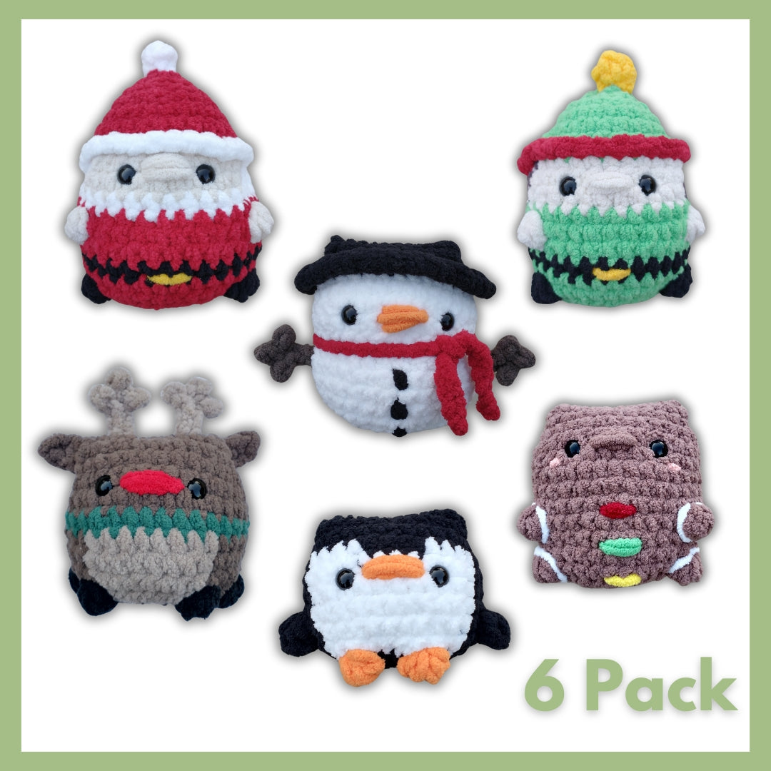 Sitting Christmas Guys 6 Pack