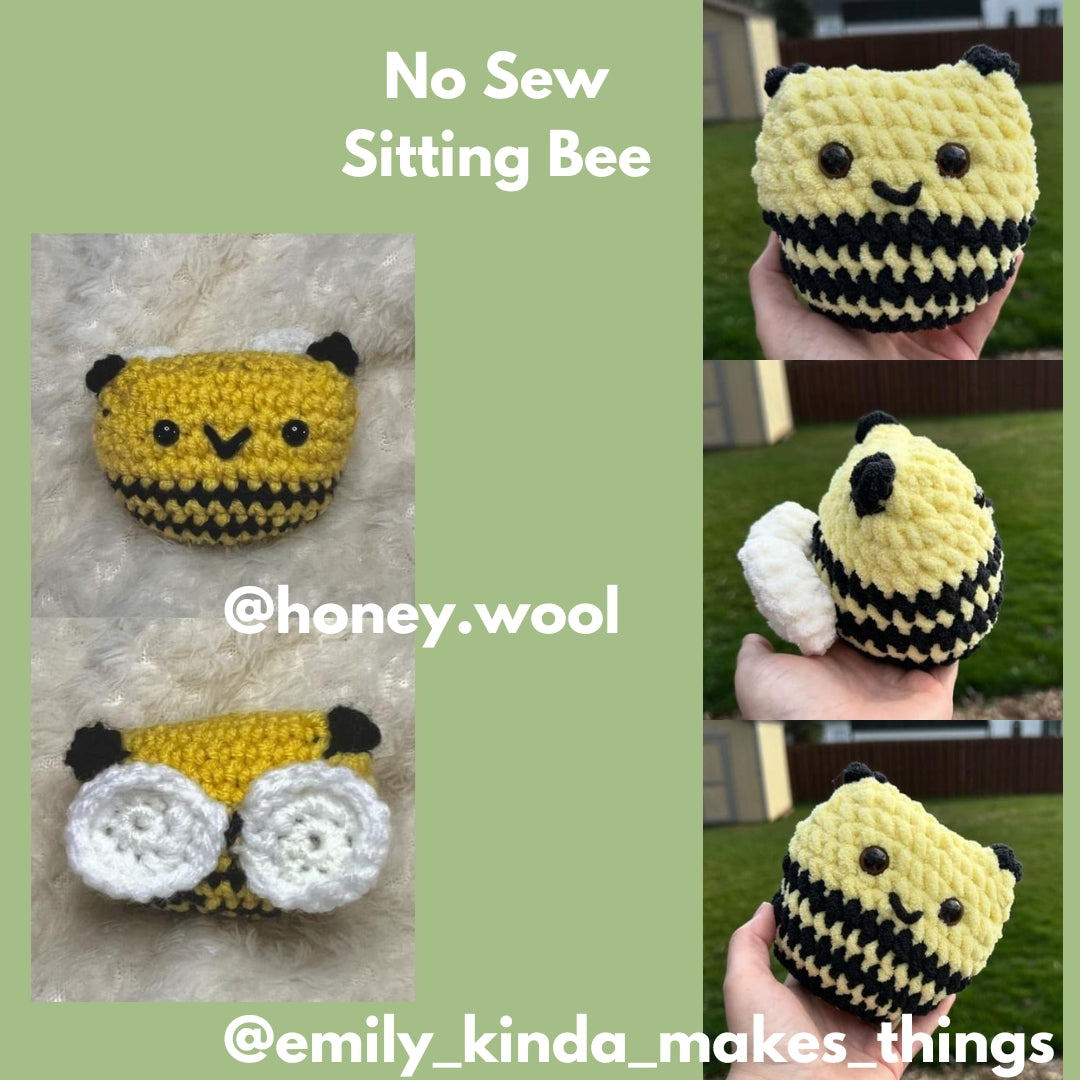 Sitting Bee Crochet Pattern