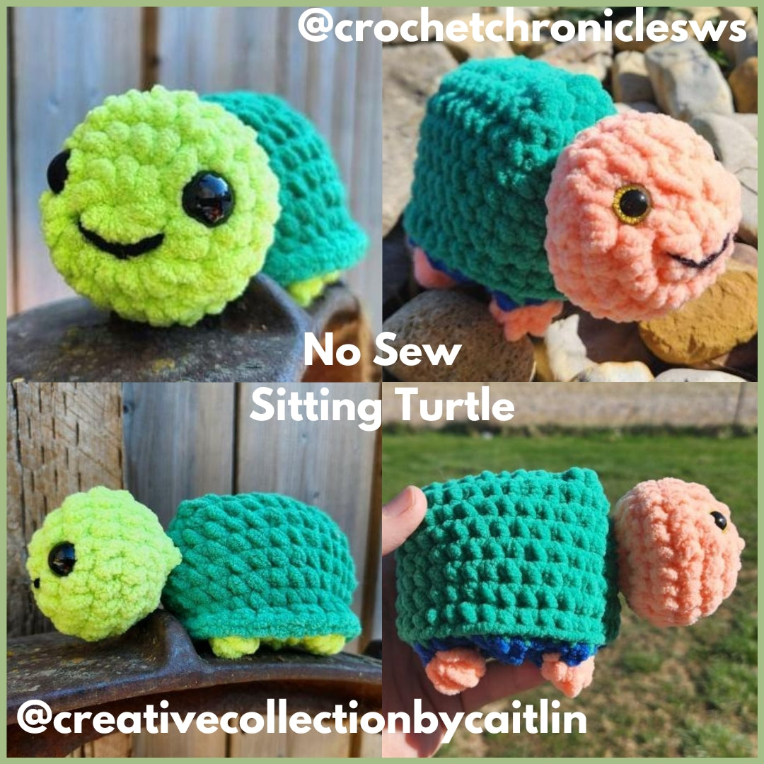 Sitting Turtle Crochet Pattern