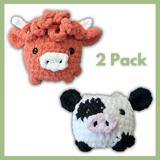 Sitting Cow Crochet Pattern Pack