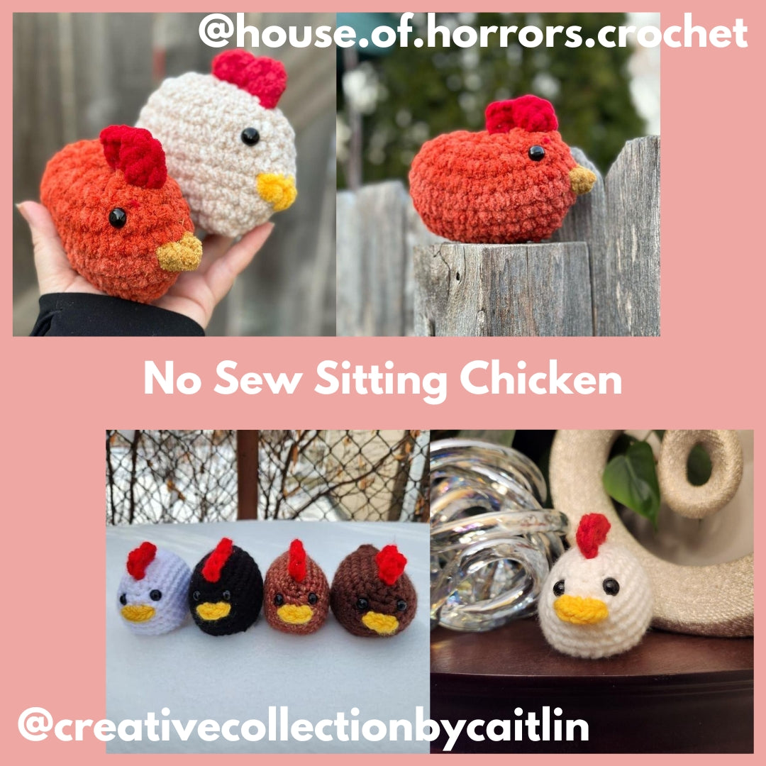 Sitting Chicken Crochet Pattern