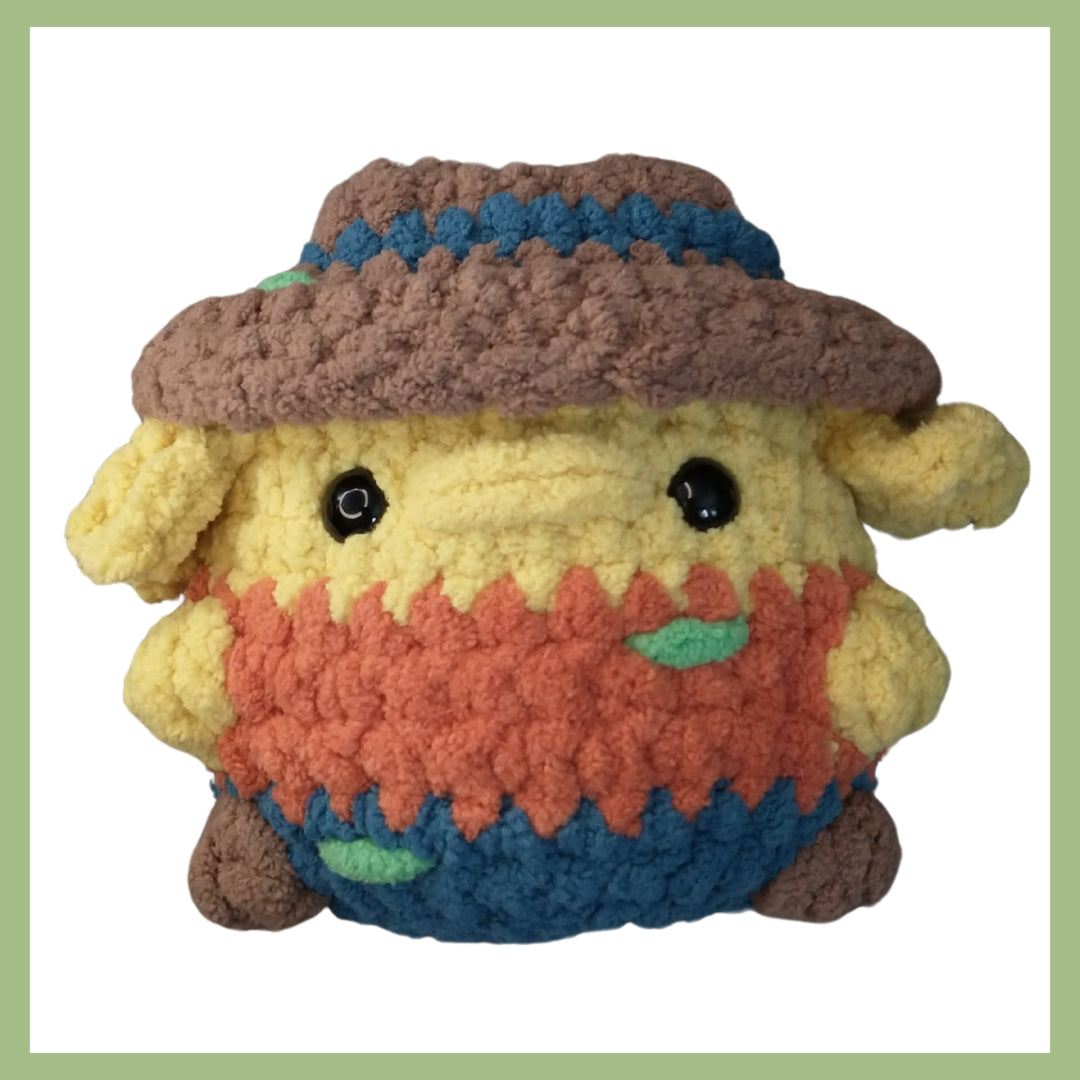 Sitting Scarecrow Guy Crochet Pattern