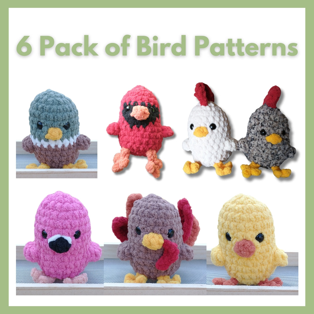 6 Bird Pattern Pack