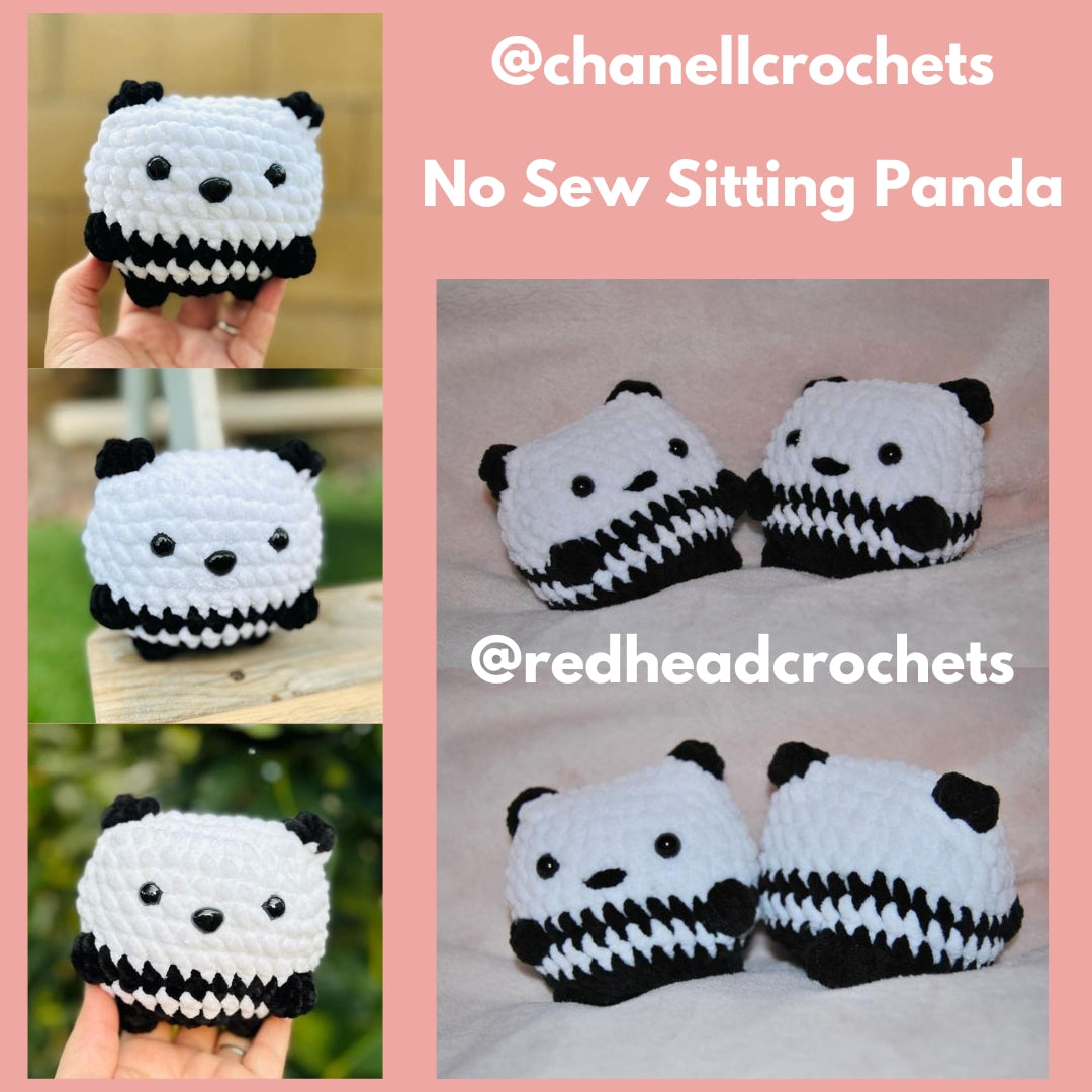 Sitting Panda Crochet Pattern