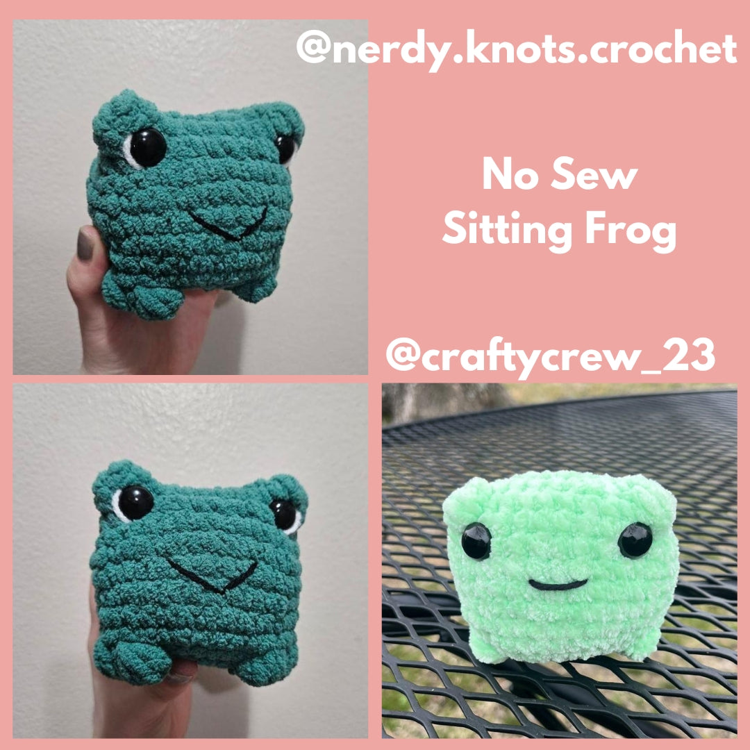 Sitting Frog Crochet Pattern