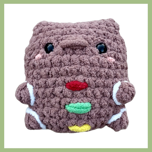 Sitting Gingerbread Guy Crochet Pattern