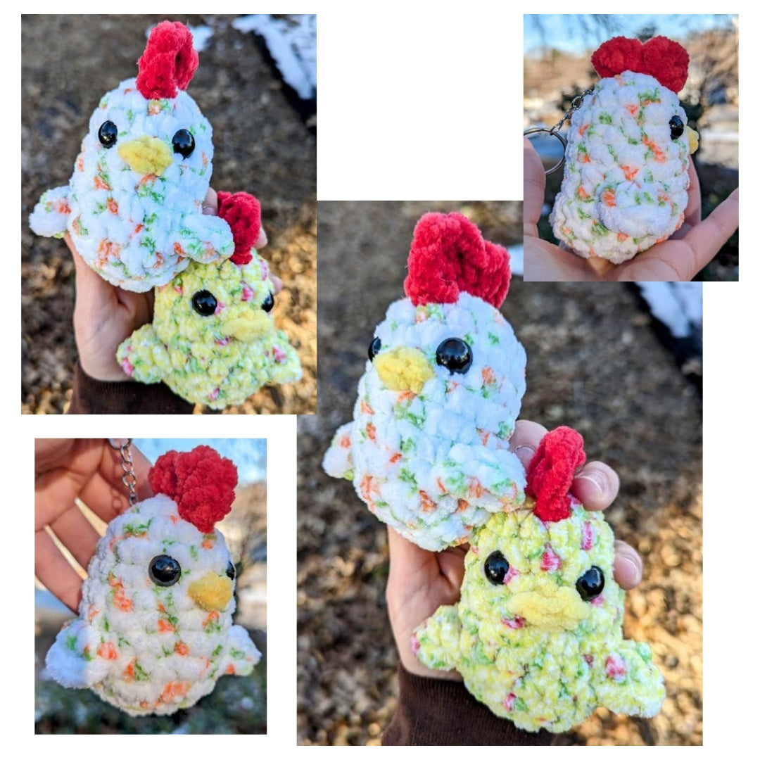 Keychain Chicken Crochet Pattern