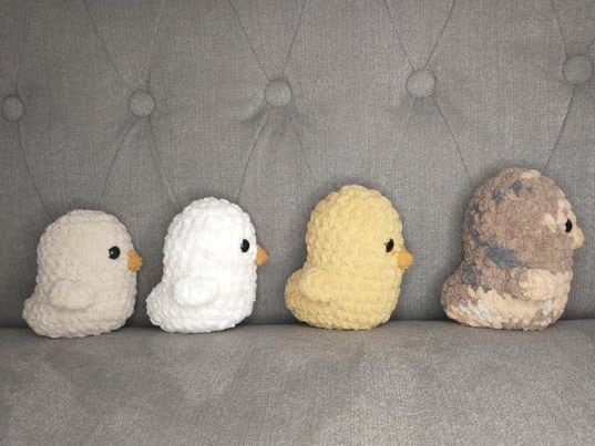 no sew crochet chick pattern 3